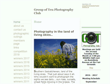 Tablet Screenshot of groupoftenphotographyclub.com